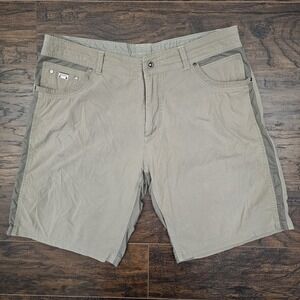 Kuhl Shorts Mens 40‎ Tan Radikl Gusseted Stretch Hiking Outdoors Gorpcore 11"